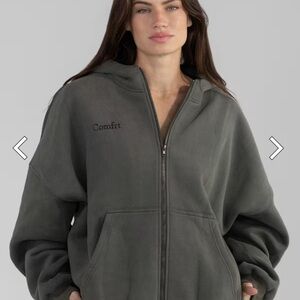 NWT Comfrt Cloud Zip Hoodie - Millstone Green / M